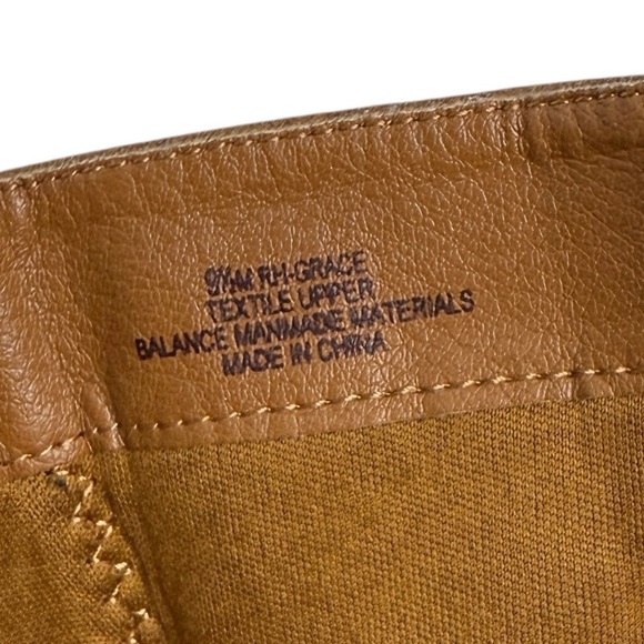 Ruff Hewn Boots 3” Block Heel Knee High Zip Close Tan Faux Leather 90s Y2K Club - Picture 5 of 10